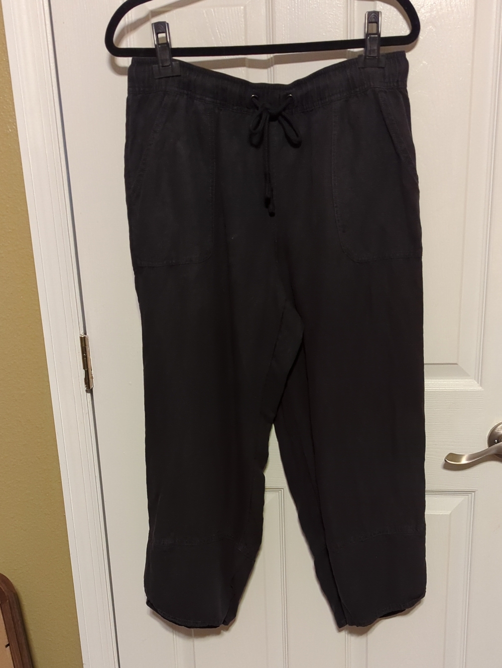 Women's Linen Drawstring Wide Leg Pants EUC